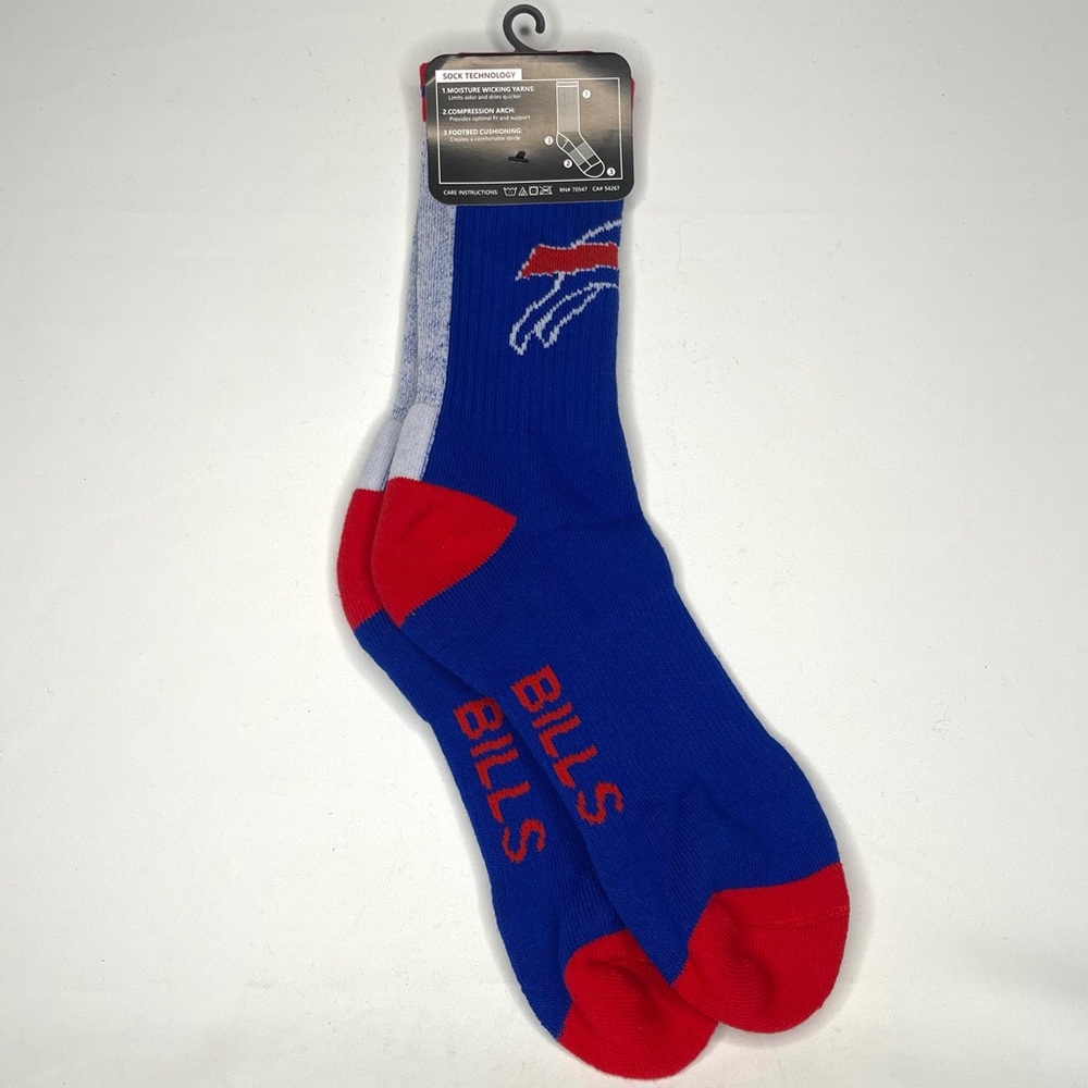 Buffalo Bills athletic crew socks